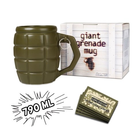 Gigantyczny Kubek Granat Zielony prezent dla niego