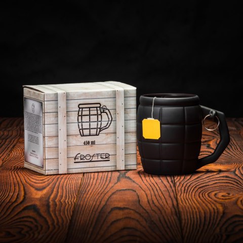 Kubek Granat Czarny 450ml dla niego chłopaka męża