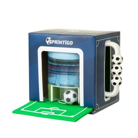 Piłkarski kubek z bramką Sprintigo - podkładka boisko, piłka nożna