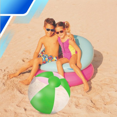PIŁKA PLAŻOWA DMUCHANA NA BASEN OGRÓD DUŻA 53 CM ZIELONA