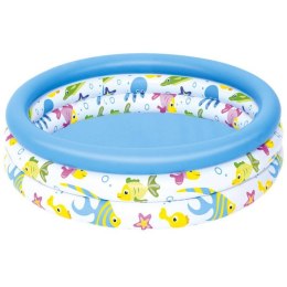 Bestway Dmuchany basenik dla dzieci 102cm RYBKI - morska grafika 51008