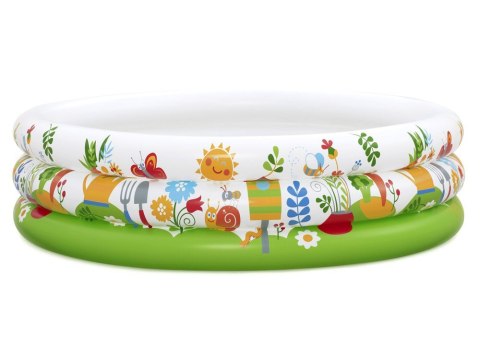 Bestway Suchy basen z kulkami KWIATOWY 102x25cm + 50 piłek i zabawki 52466