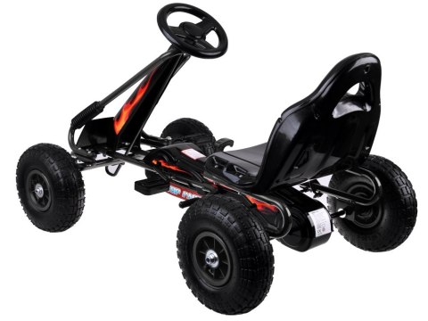 Duży gokart na pedały regulowane siedzisko pompowane koła SP0839