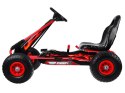 Duży gokart na pedały regulowane siedzisko pompowane koła SP0839