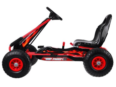 Duży gokart na pedały regulowane siedzisko pompowane koła SP0839
