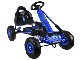Duży gokart na pedały regulowane siedzisko pompowane koła SP0839