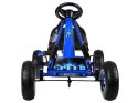 Duży gokart na pedały regulowane siedzisko pompowane koła SP0839