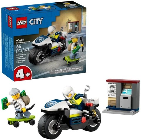 LEGO(R) CITY 60455 Pościg na motocyklu policyjnym
