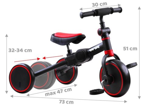 Rowerek trójkołowy 3w1 + biegowy i jeździk TINY BIKE SP0663