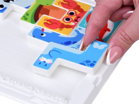 Tetris Układanka Łamigłówka Puzzle Morskie Zwierzątka 12 ele ZA6136