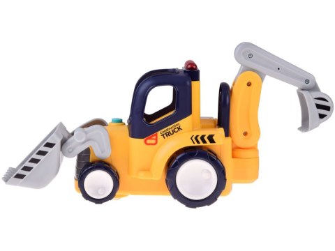 Zdalnie sterowane auto budowlane SPYCHACZ-KOPARKA Dźwięk + światła ZA5669