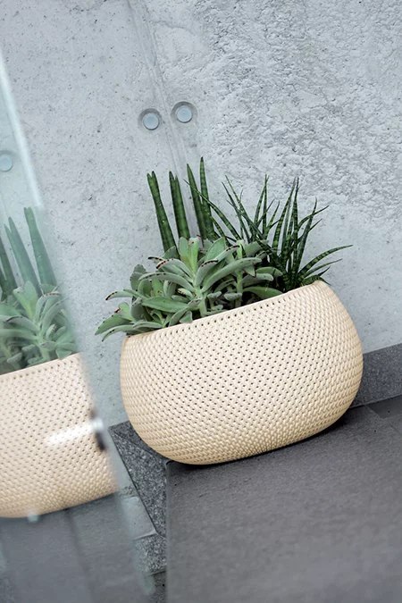 Doniczka Splofy Bowl biały DKSP240-S449