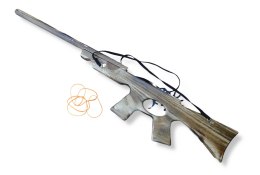 Drewniany karabin na gumki 61 x 13 x 2 cm P925