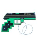 Drewniany pistolet Minecraft na gumki 20 x 11cm P1144W1