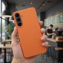 Futerał do Samsung A57 Kevlar zgodny z MagSafe pomarańczowy