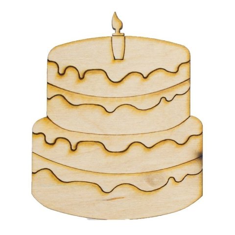 Ozd. drewniana tort ECODECO