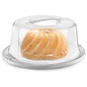 Pojemnik na Ciasto z Pokrywą Zamykany Plastikowy Okrągły Solidny ORION 30cm
