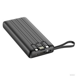 Powerbank Veger C20 (W2047 / W2059) 20000 mAh z wbudowanymi kablami Micro USB / Typ C / Lightning czarny