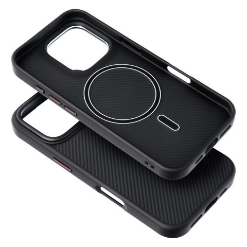 Etui na iPhone 16e (SE 4 2025) / 17e Carbon Elite Mag Cover zgodny z MagSafe czarny