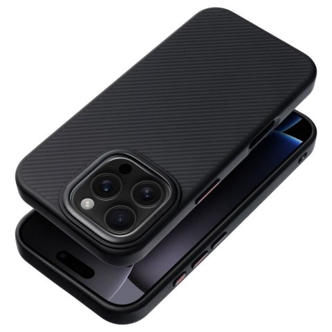 Etui na iPhone 16e (SE 4 2025) / 17e Carbon Elite Mag Cover zgodny z MagSafe czarny