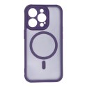 Futerał do iPhone 14 PRO Full Matte Mag Cover zgodny z MagSafe fioletowy