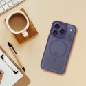 Futerał do iPhone 14 PRO Full Matte Mag Cover zgodny z MagSafe fioletowy
