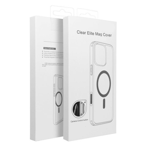 Futerał do iPhone 17 PRO MAX Clear Mag Cover Elite (STR / NIEŻÓŁKNĄCY / CAMERA CONTROL BUTTON) zgodny z MagSafe transparentny