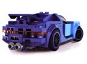 Klocki techniczne sportowe auto NIEBIESKIE 139-elementów + naklejki ZA4288