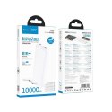 Powerbank Hoco 10000 mAh 2A z czterema wbudowanymi kablami USB A + USB C+ Lightning + Micro USB J163 biały