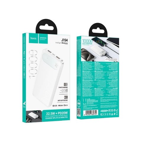 Powerbank Hoco 10000 mAh QC PD 22,5W J154 biały