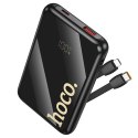 Powerbank Hoco 10000 mAh QC PD 22,5W z wbudowanymi kablami USB C + Lightning Q37 czarny