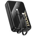Powerbank Hoco 20000 mAh QC PD 22,5W z wbudowanymi kablami USB C + Lightning Q37A czarny