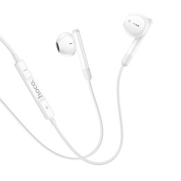 Słuchawki przewodowe douszne USB C Hoco M93 białe