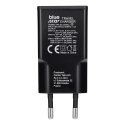 Ładowarka sieciowa do telefonu Blue Star Slim GaN USB C + USB A QC4.0 PD 3A 25W TFK-SC-25WAC czarna