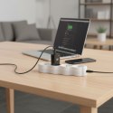 Ładowarka sieciowa do telefonu Blue Star Slim GaN USB C + USB A QC4.0 PD 3A 25W TFK-SC-25WAC czarna