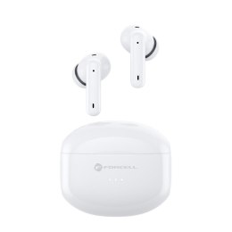Słuchawki bezprzewodowe douszne Forcell F-Audio TWS Clear Sound białe