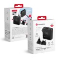 Wielofunkcyjna ładowarka Forcell F-Energy 6w1 USB A + USB C PD 45W + power bank 15000 mAh + ładowanie bezprzewodowe 15W czarna