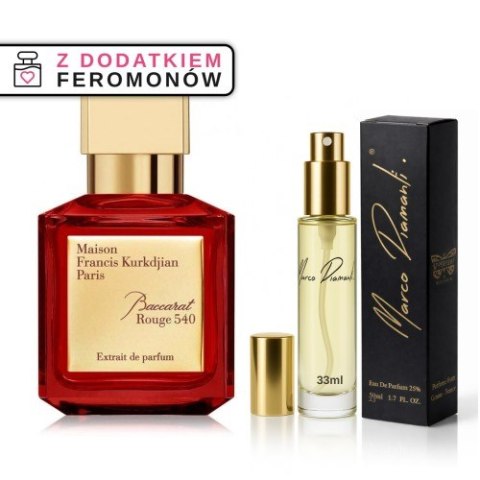 Perfumy nr 255 33ml z feromonami - zamiennik inspirowany Baccarat Rouge 540 od Maison Francis Kurkdjian