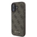 GUESS futerał do IPHONE 16 GUHCP16SG4GFBR (PU 4G Classic) brązowy