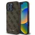 GUESS futerał do IPHONE 16 Pro GUHCP16LG4GFBR (PU 4G Classic) brązowy