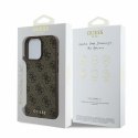 GUESS futerał do IPHONE 16 Pro GUHCP16LG4GFBR (PU 4G Classic) brązowy