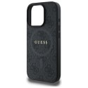 GUESS futerał do IPHONE 16 Pro Max kompatybilny z MagSafe GUHMP16XG4GFRK (PU 4G Ring Classic Logo) czarny