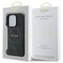 GUESS futerał do IPHONE 16 Pro Max kompatybilny z MagSafe GUHMP16XG4GFRK (PU 4G Ring Classic Logo) czarny