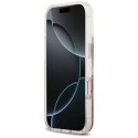 GUESS futerał do IPHONE 17 Pro kompatybilny z MagSafe GUHMP17LRGRGEP (Resin Bottom Glitter) różowy