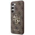 GUESS futerał do SAMSUNG S24 GUHCS24S4GMGBR (Leather 4G Metal Logo) brązowy