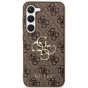 GUESS futerał do SAMSUNG S24 GUHCS24S4GMGBR (Leather 4G Metal Logo) brązowy