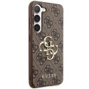GUESS futerał do SAMSUNG S24 GUHCS24S4GMGBR (Leather 4G Metal Logo) brązowy