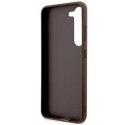 GUESS futerał do SAMSUNG S24 GUHCS24S4GMGBR (Leather 4G Metal Logo) brązowy