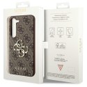 GUESS futerał do SAMSUNG S24 GUHCS24S4GMGBR (Leather 4G Metal Logo) brązowy