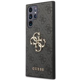GUESS futerał do SAMSUNG S24 Ultra GUHCS24L4GMGGR (Leather 4G Metal Logo) czarny
